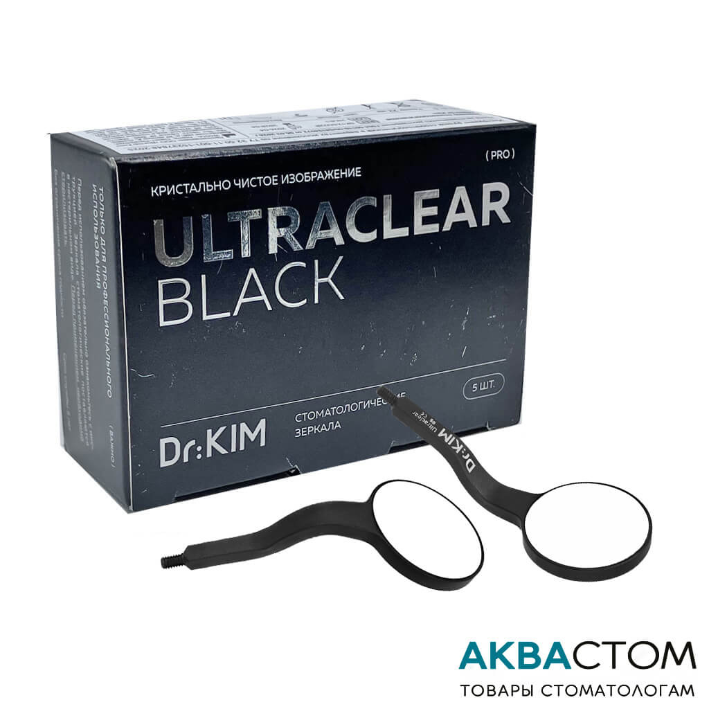 Зеркало Dr Kim серия Black двустороннее без ручки 5 шт. в коробке 