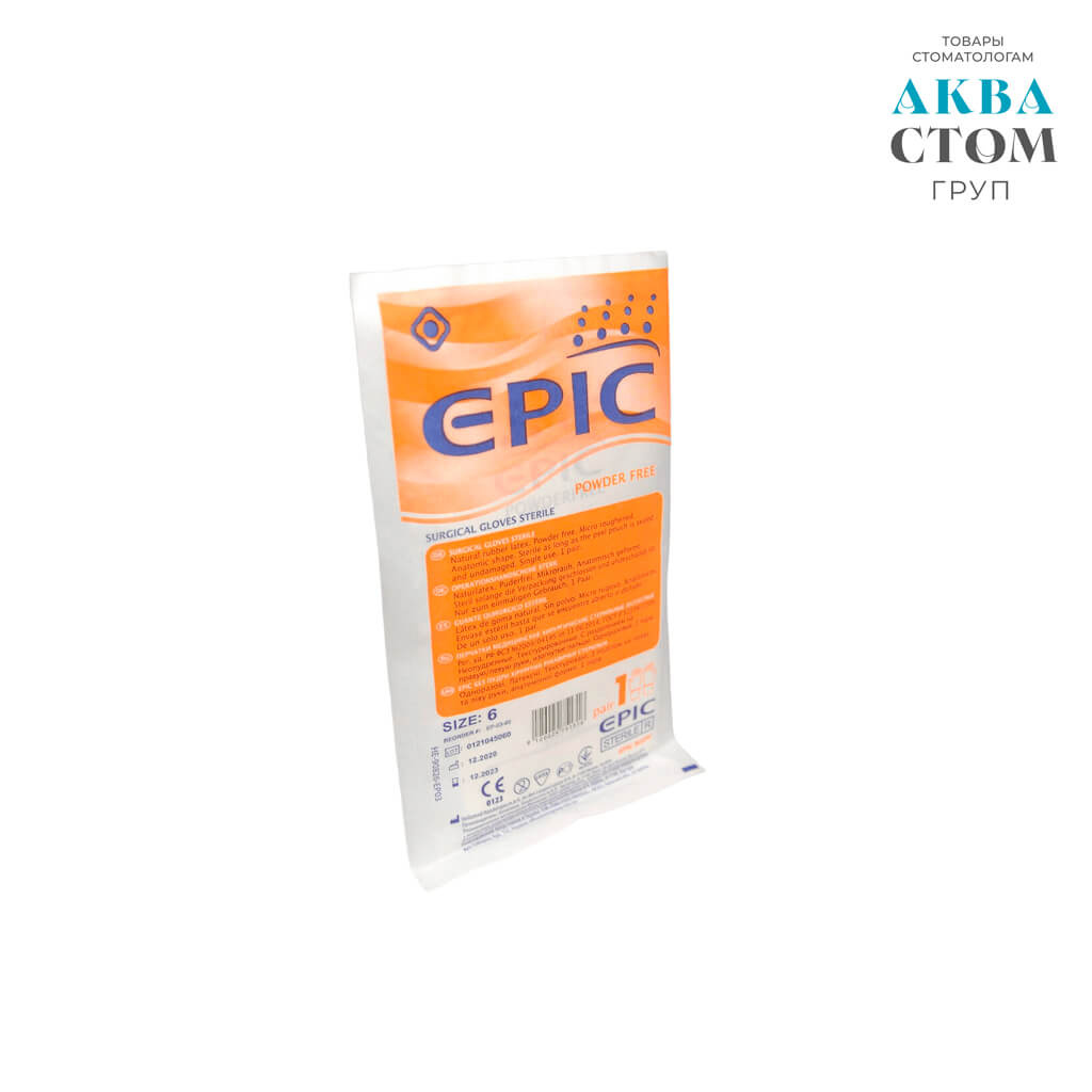 Перчатки Epic одноразовые размер 6 