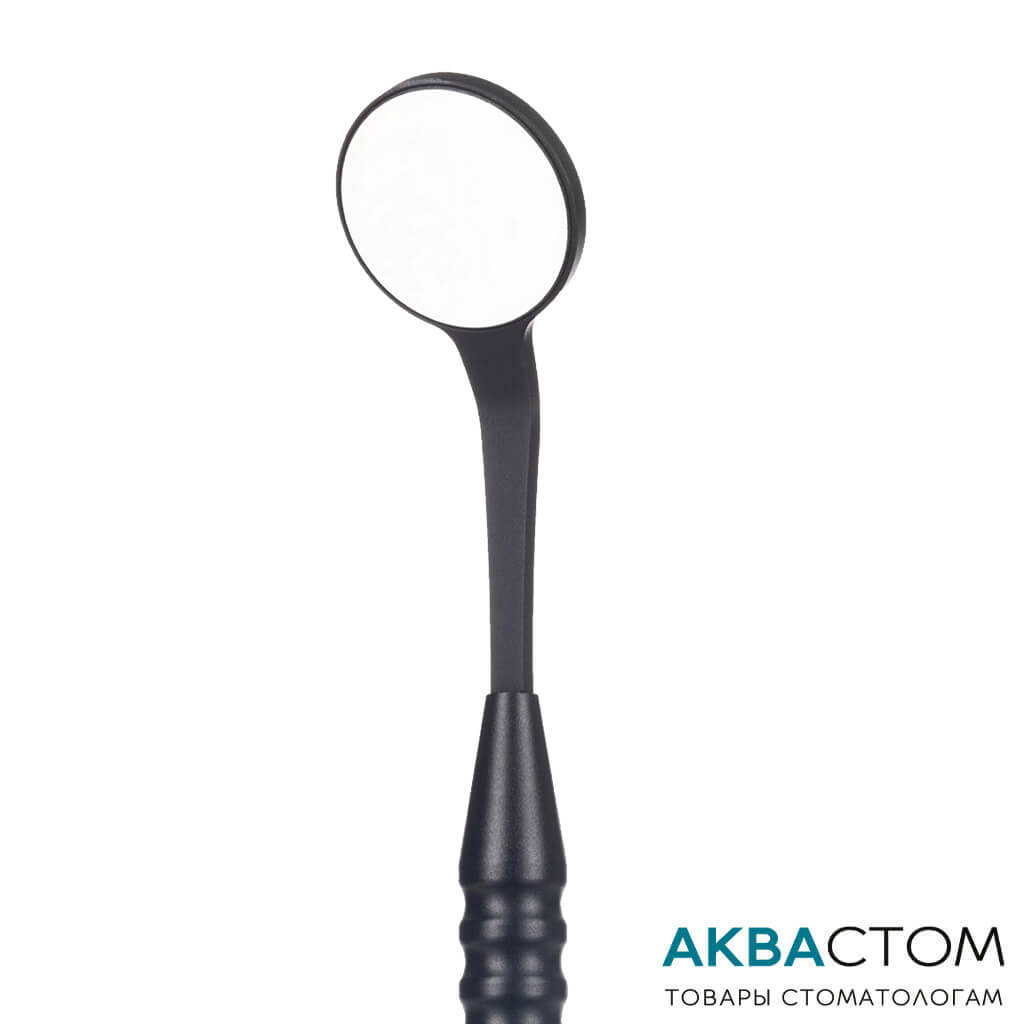 Зеркало Dr.Kim серия Black №4 22 мм с ручкой