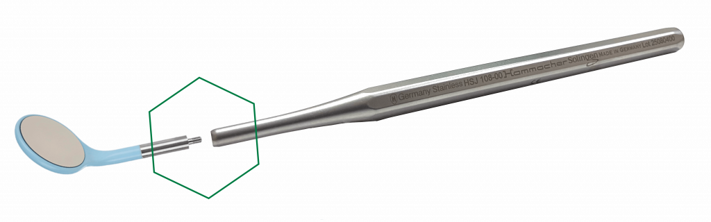 Ручка для зеркала Hammacher и зеркало с метрической резьбой М2.5 .png