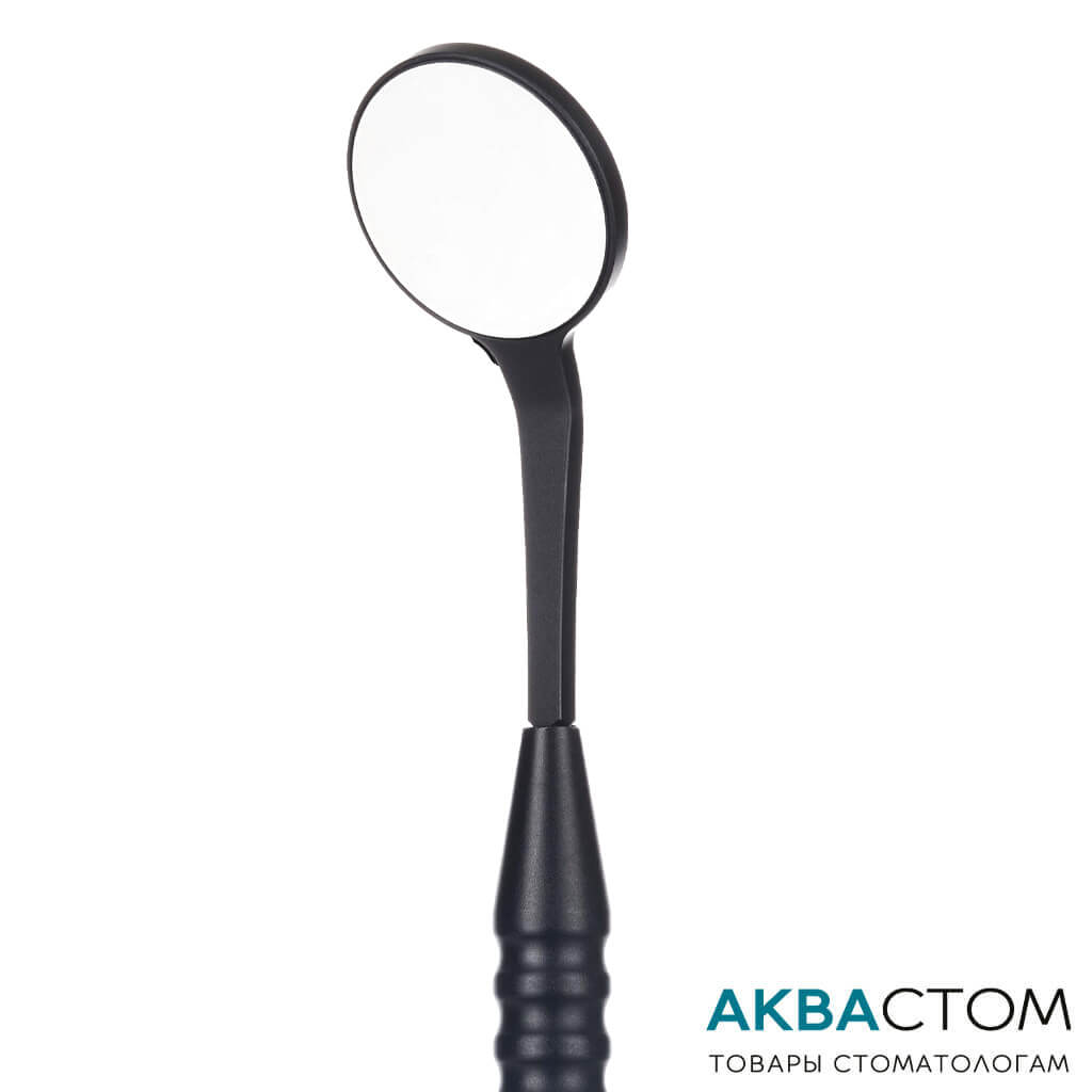 Зеркало Dr.Kim серия Black №5 24 мм с ручкой